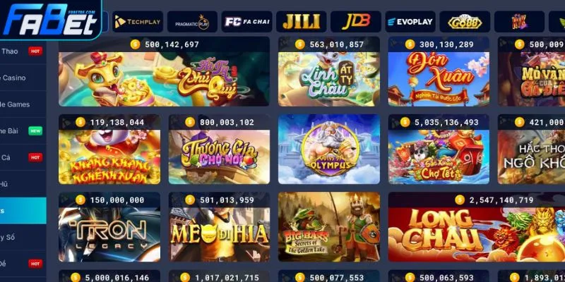 Trải nghiệm đa dạng với các sảnh slot nổ hũ